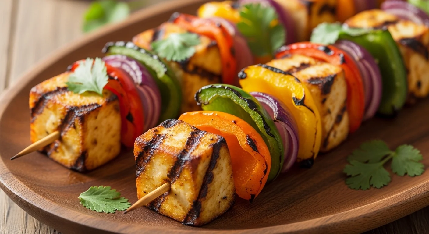 Paneer Shashlik Recipe for Perfect Grilled Veg Skewers